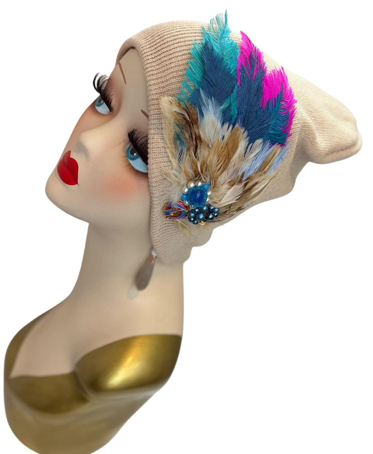 Vibrant Days Ahead | Color Pop | hand-embellished beanie