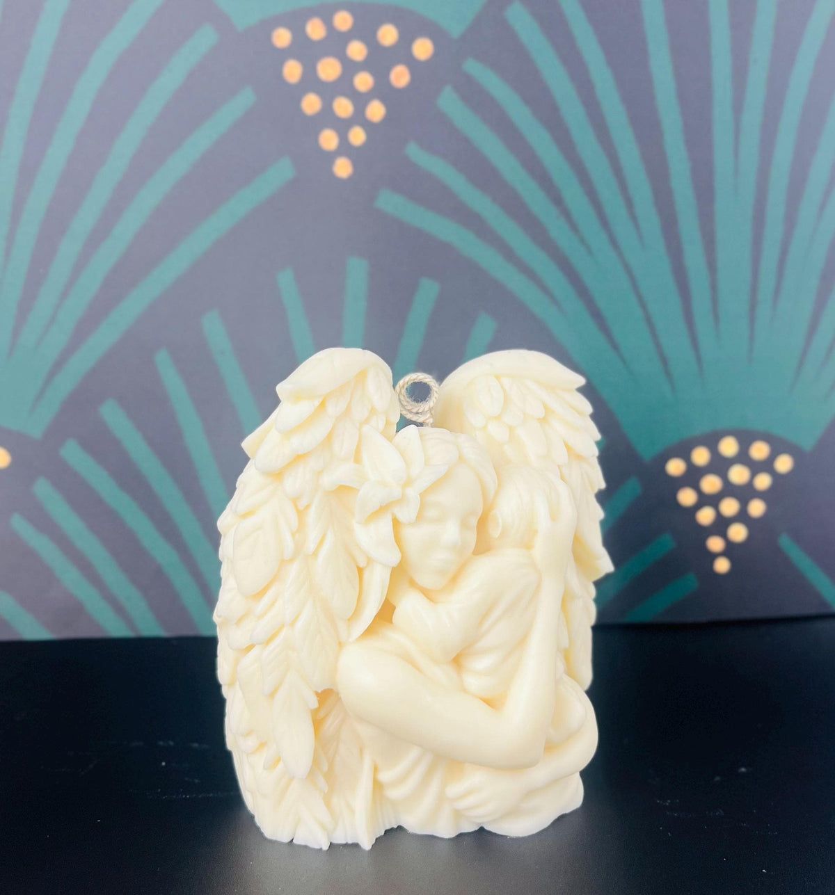 Held in Grace Angel Candle | Sculptural Ivory Candle | Handmade Gift