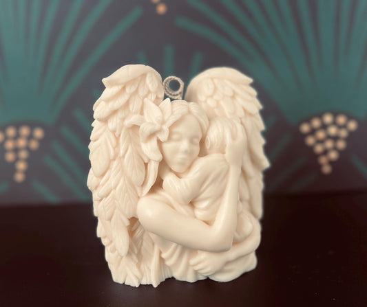 Held in Grace Angel Candle | Sculptural Ivory Candle | Handmade Gift