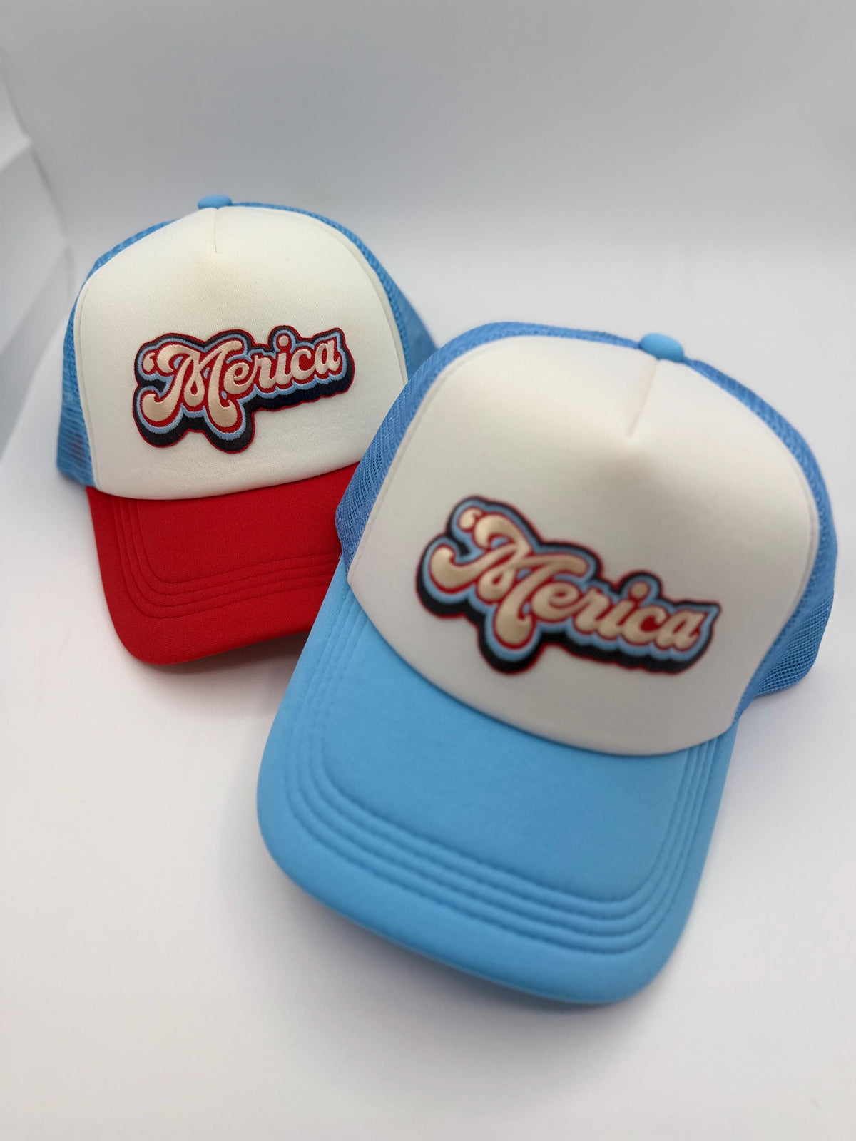 Merica Patch Trucker Hats | Graphic Hats | Choose Your Design