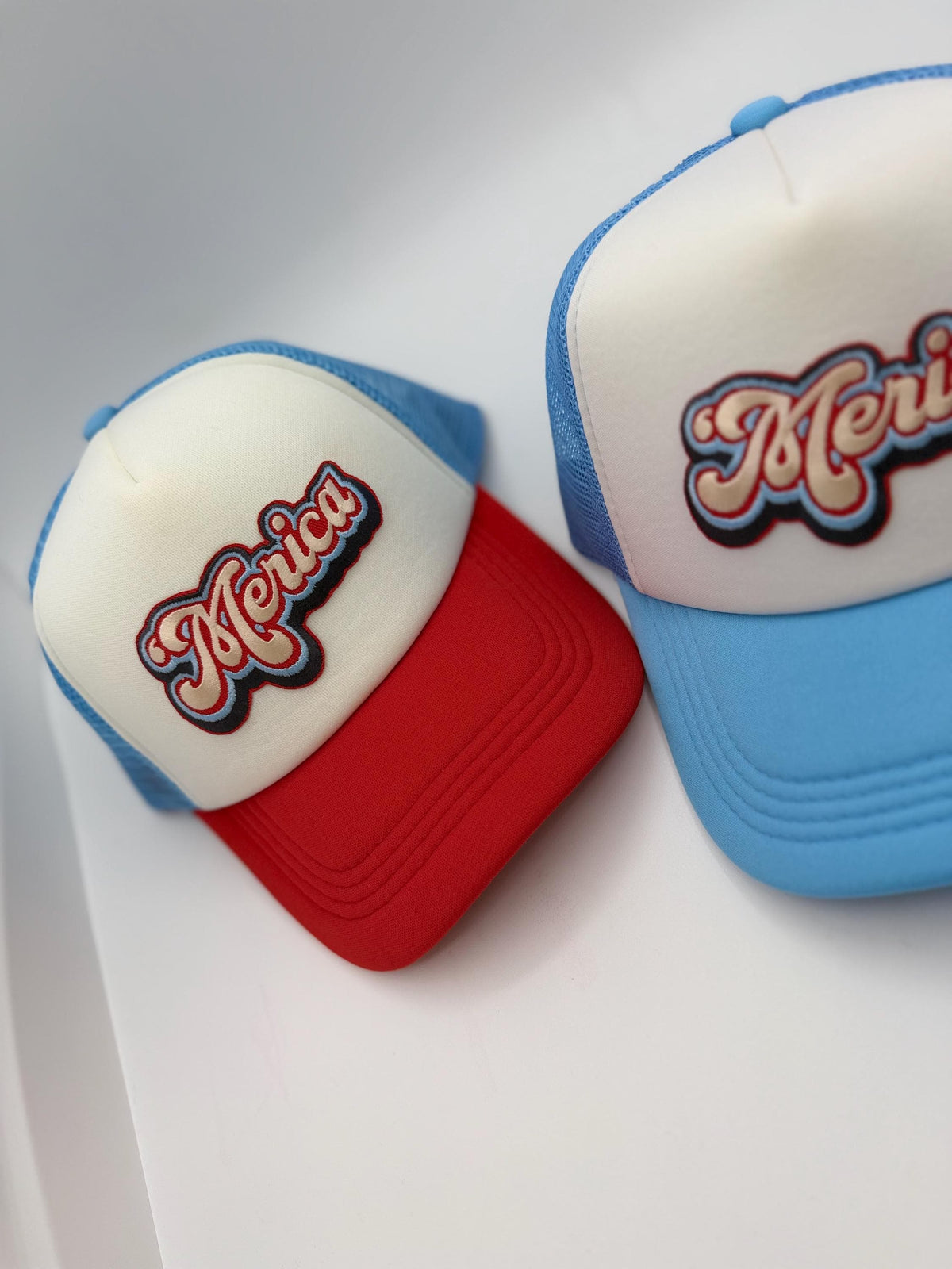 Merica Patch Trucker Hats | Graphic Hats | Choose Your Design