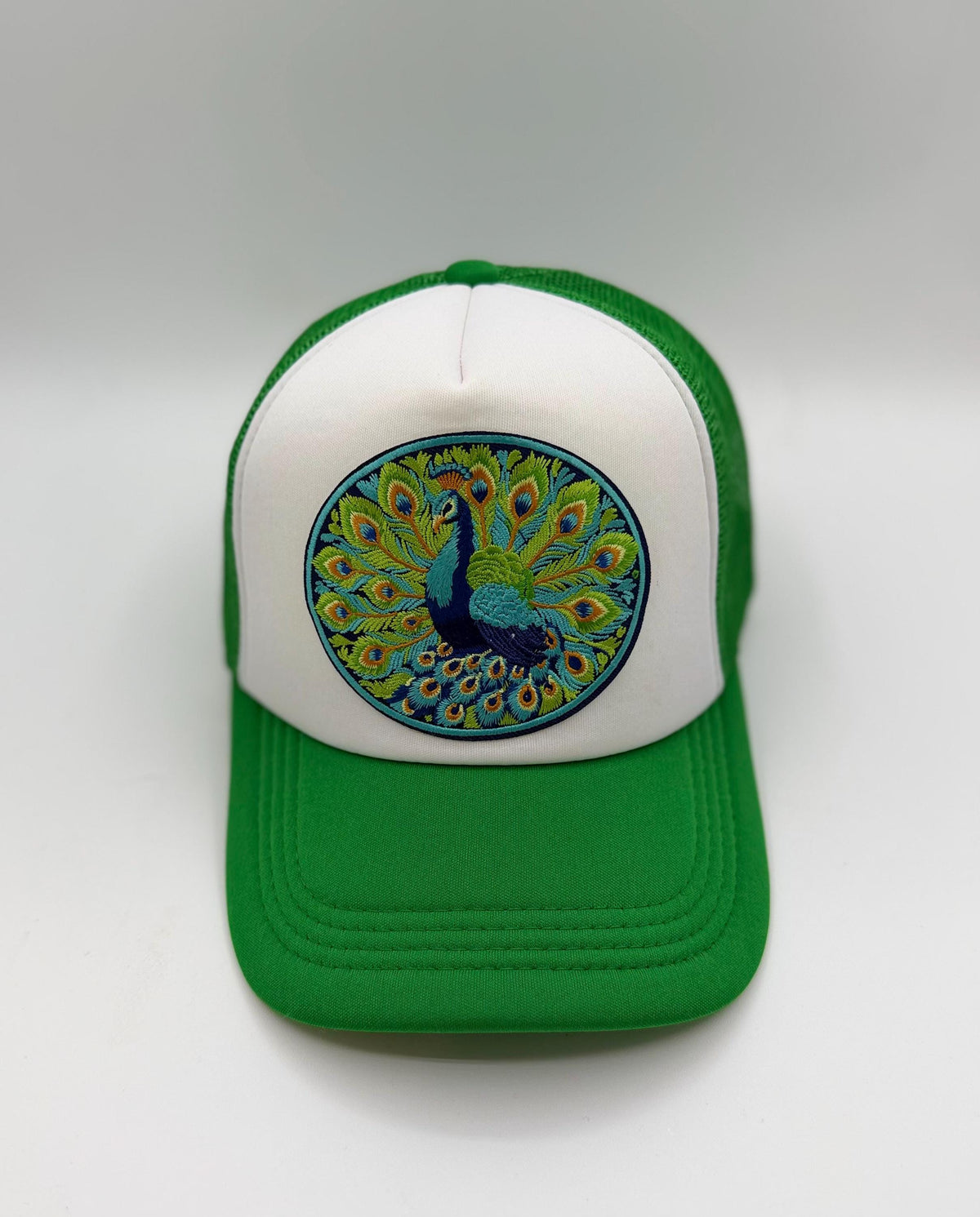 Peacock Patch Trucker Hats | Graphic Hats | Choose Your Design