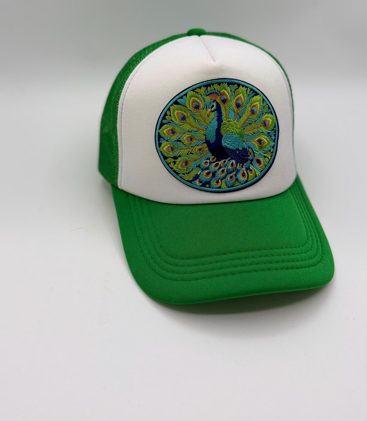 Peacock Patch Trucker Hats | Graphic Hats | Choose Your Design
