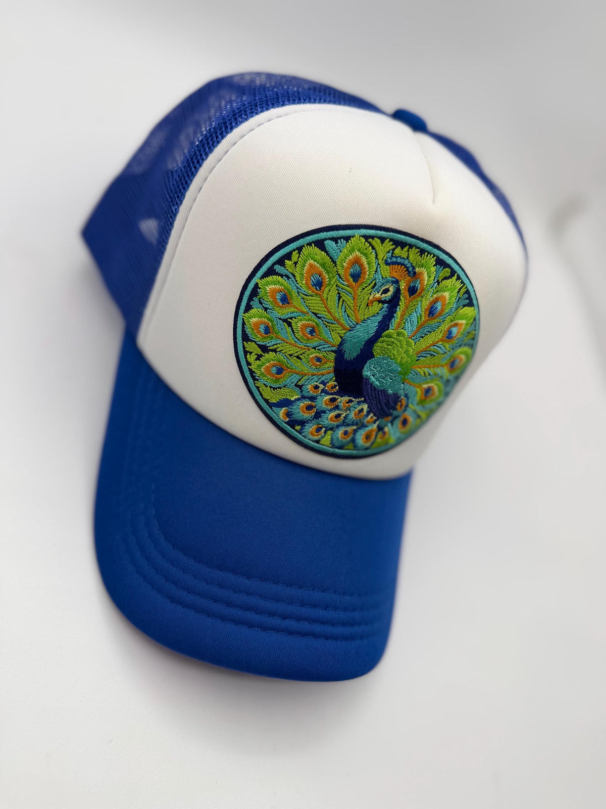 Peacock Patch Trucker Hats | Graphic Hats | Choose Your Design