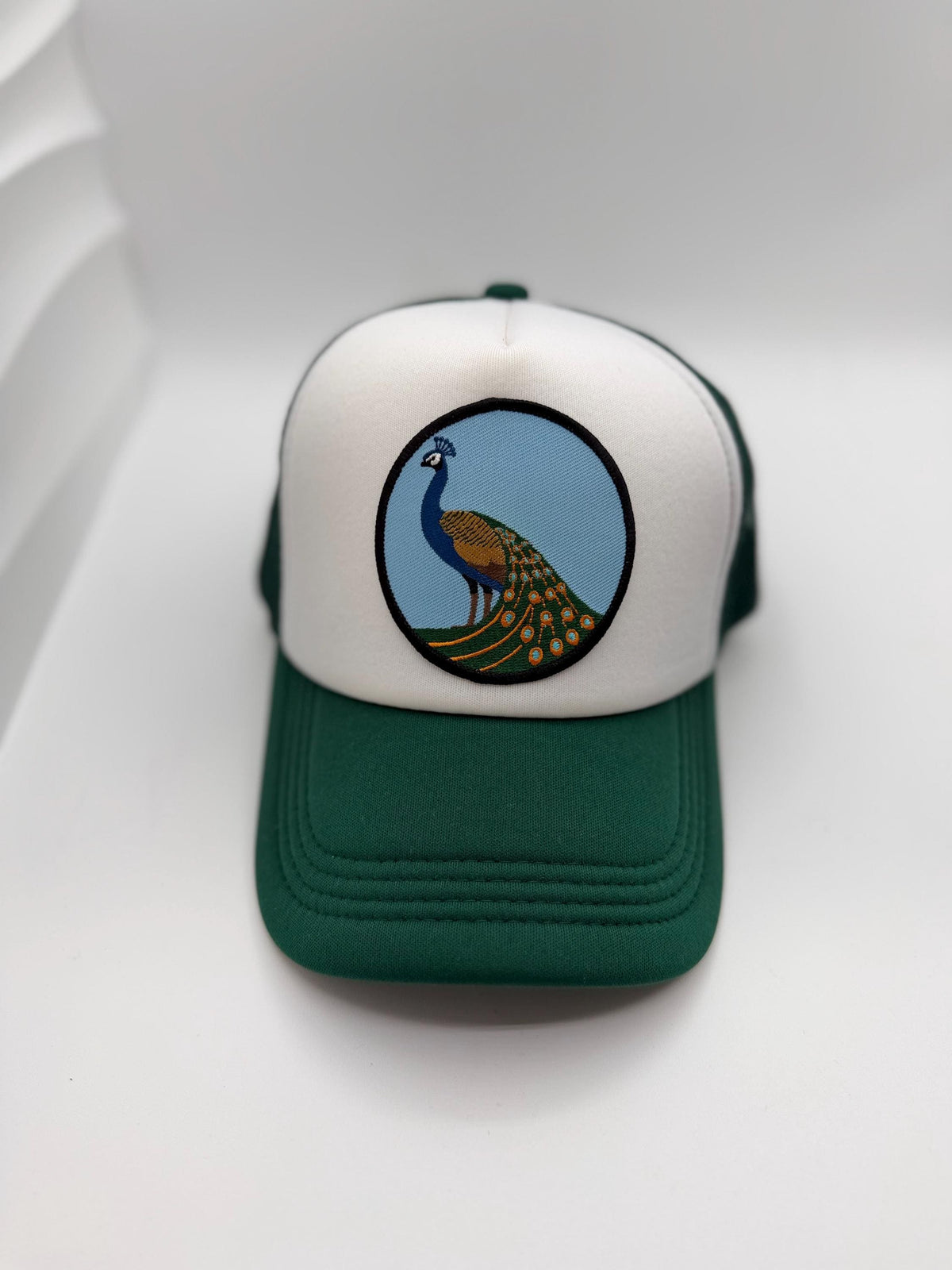 Peacock Patch Trucker Hats | Graphic Hats | Choose Your Design