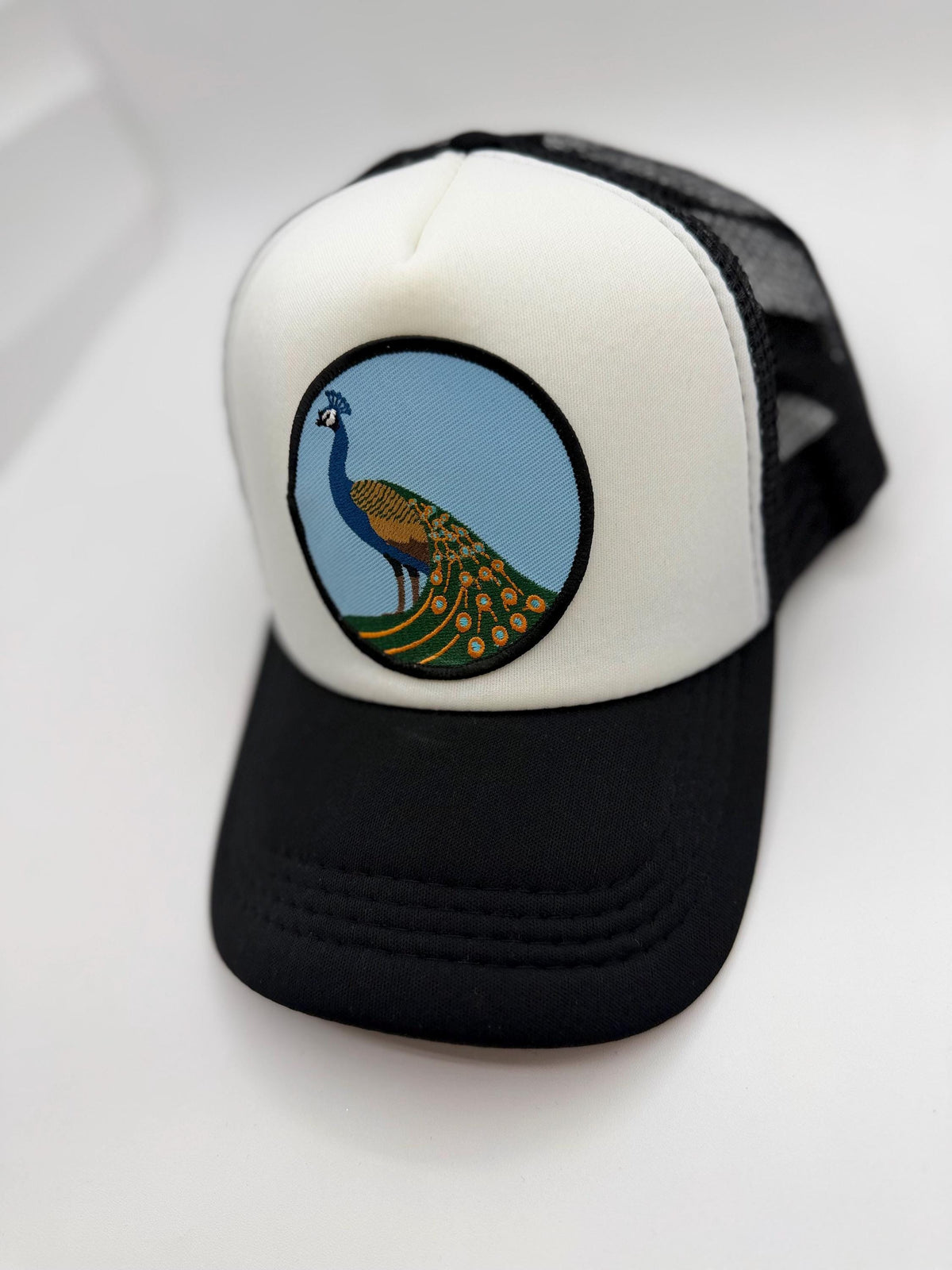 Peacock Patch Trucker Hats | Graphic Hats | Choose Your Design