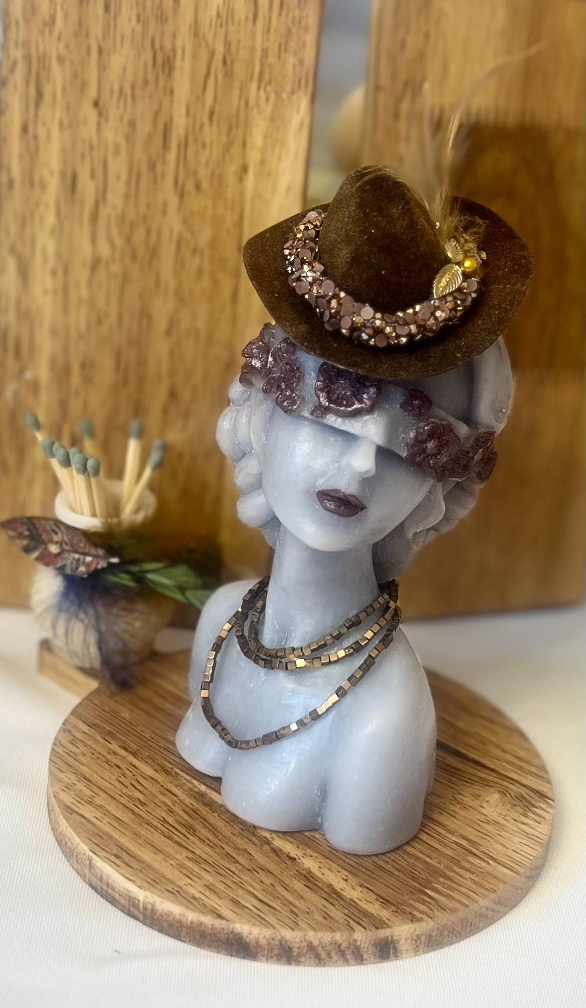 Woman of Intention Sculptural Candle | Handmade Keepsake for New Beginnings