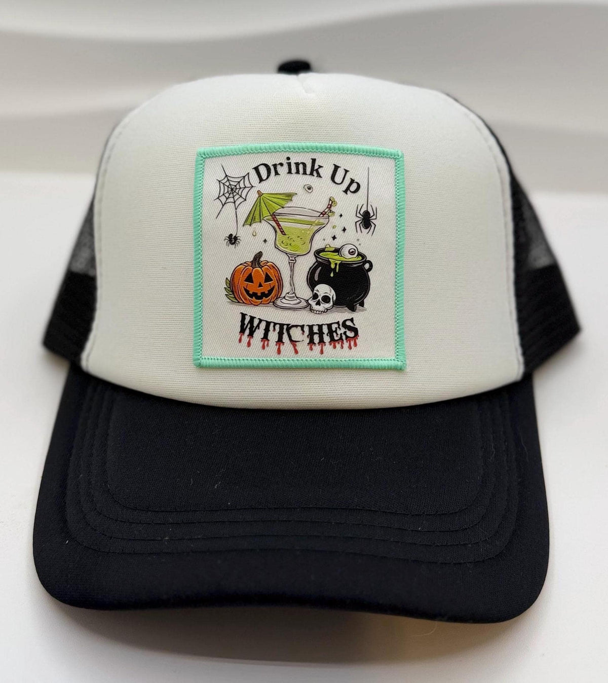Halloween Patch Trucker Hat | Spooky Season Mesh Cap | Choose Your Style