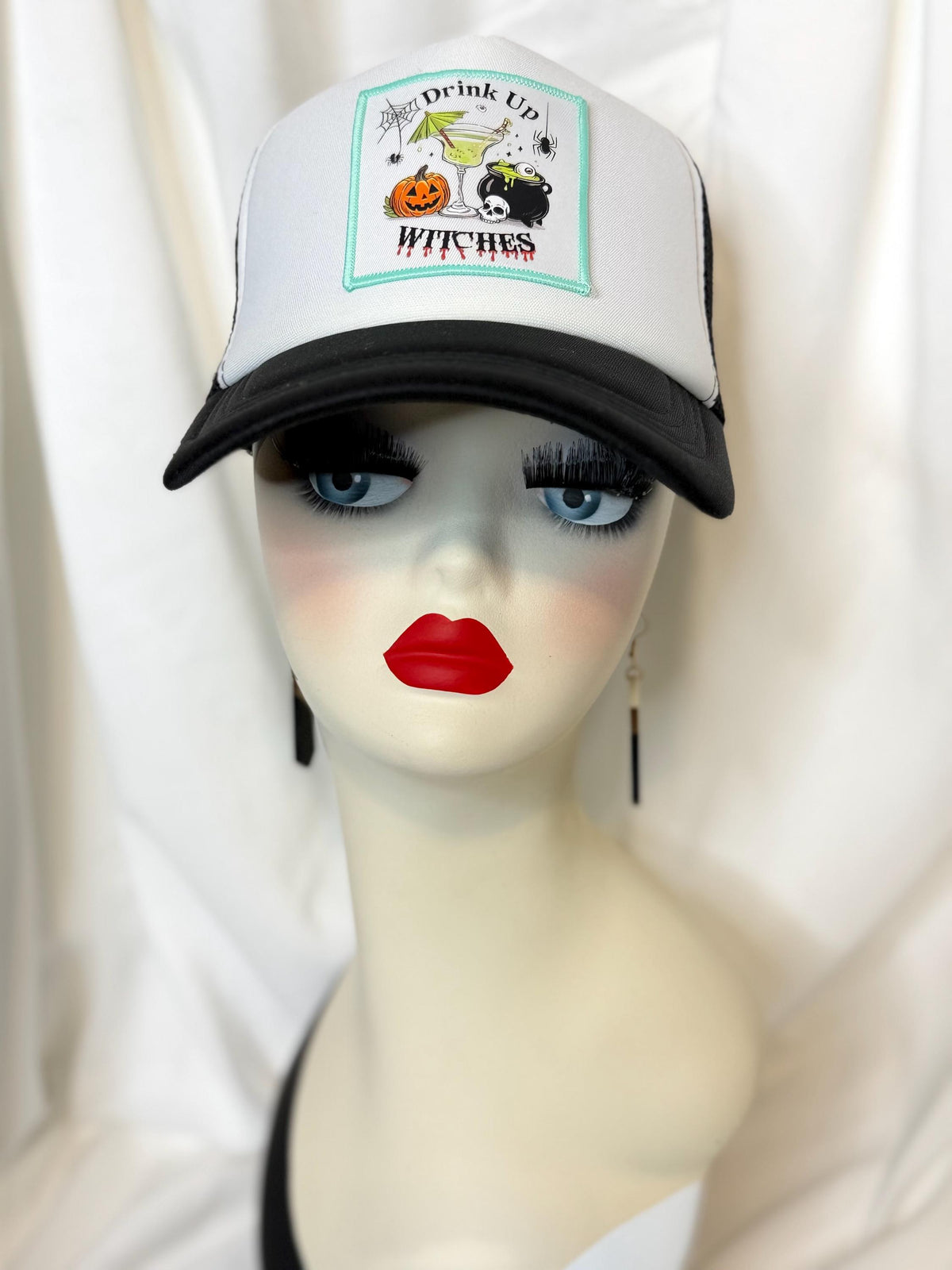 Halloween Patch Trucker Hat | Spooky Season Mesh Cap | Choose Your Style