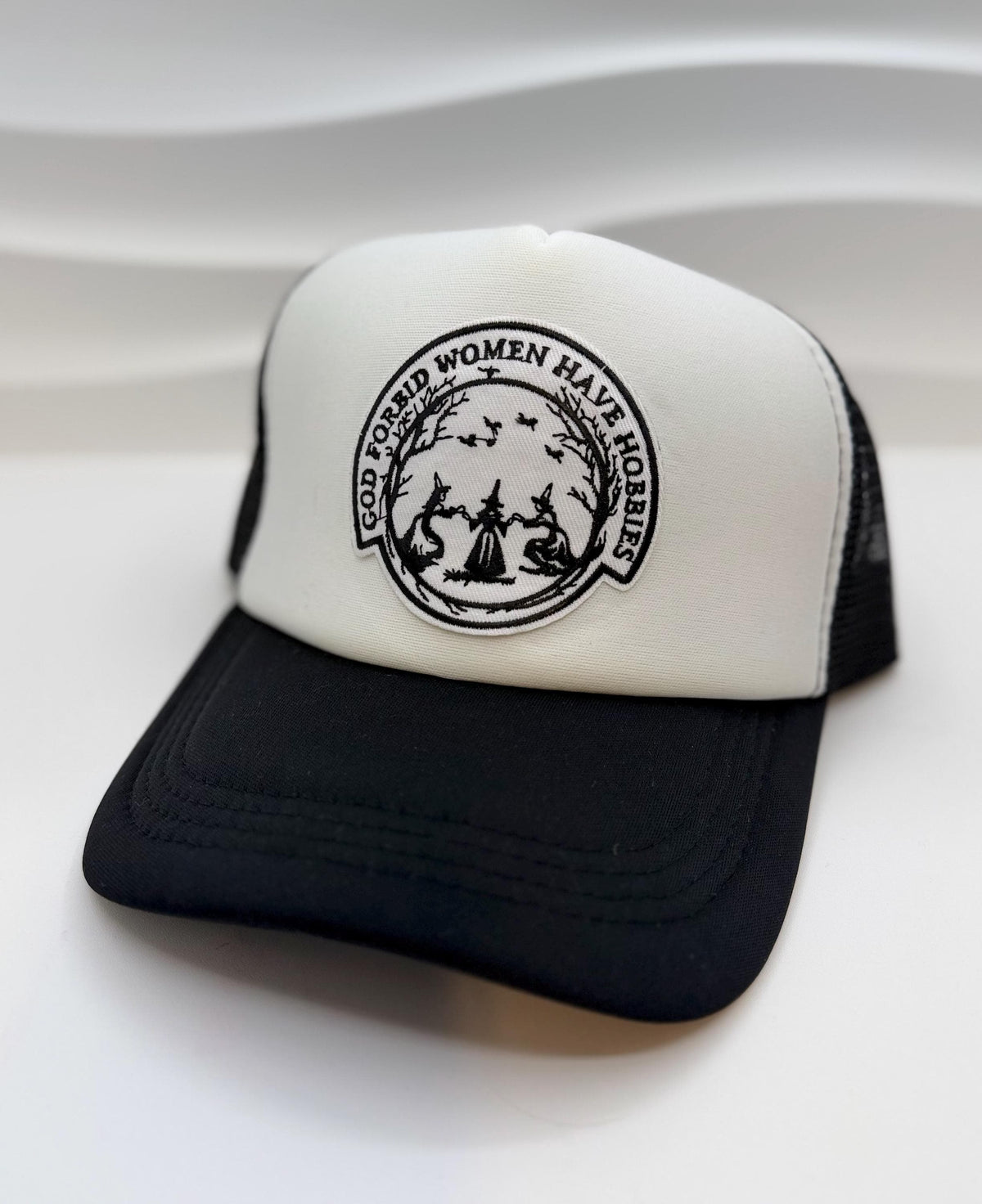 Halloween Patch Trucker Hat | Spooky Season Mesh Cap | Choose Your Style