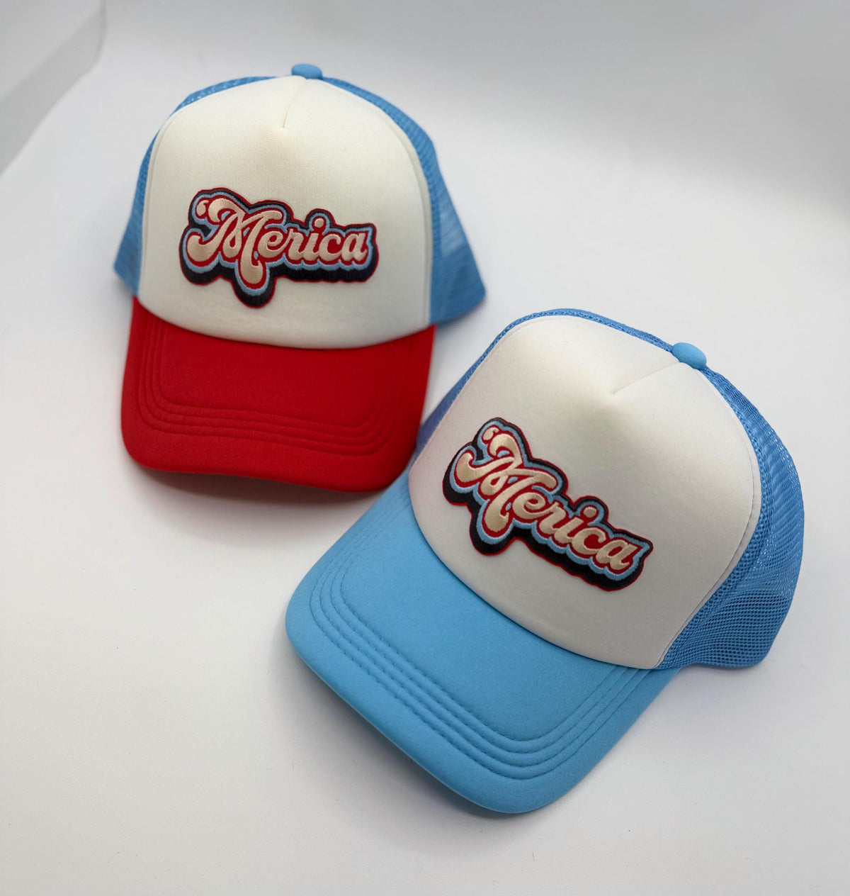 Merica Patch Trucker Hats | Graphic Hats | Choose Your Design