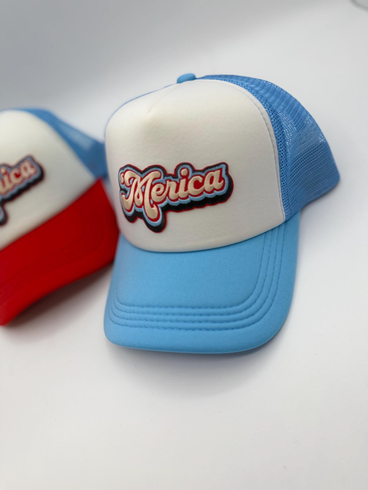 Merica Patch Trucker Hats | Graphic Hats | Choose Your Design