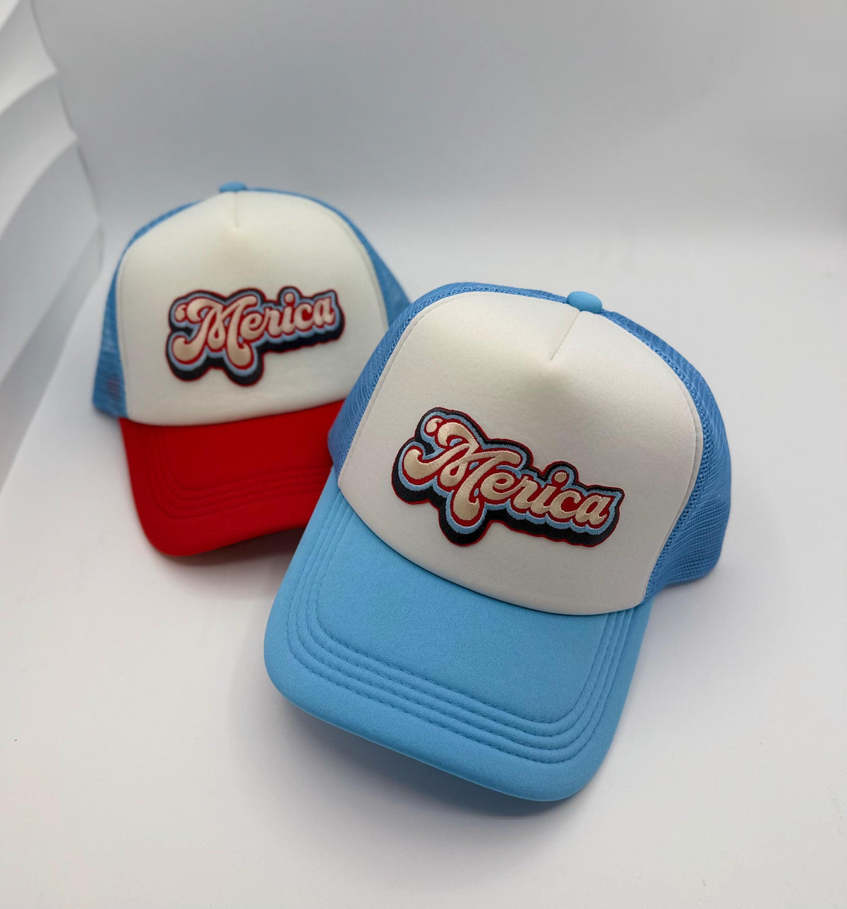 Merica Patch Trucker Hats | Graphic Hats | Choose Your Design