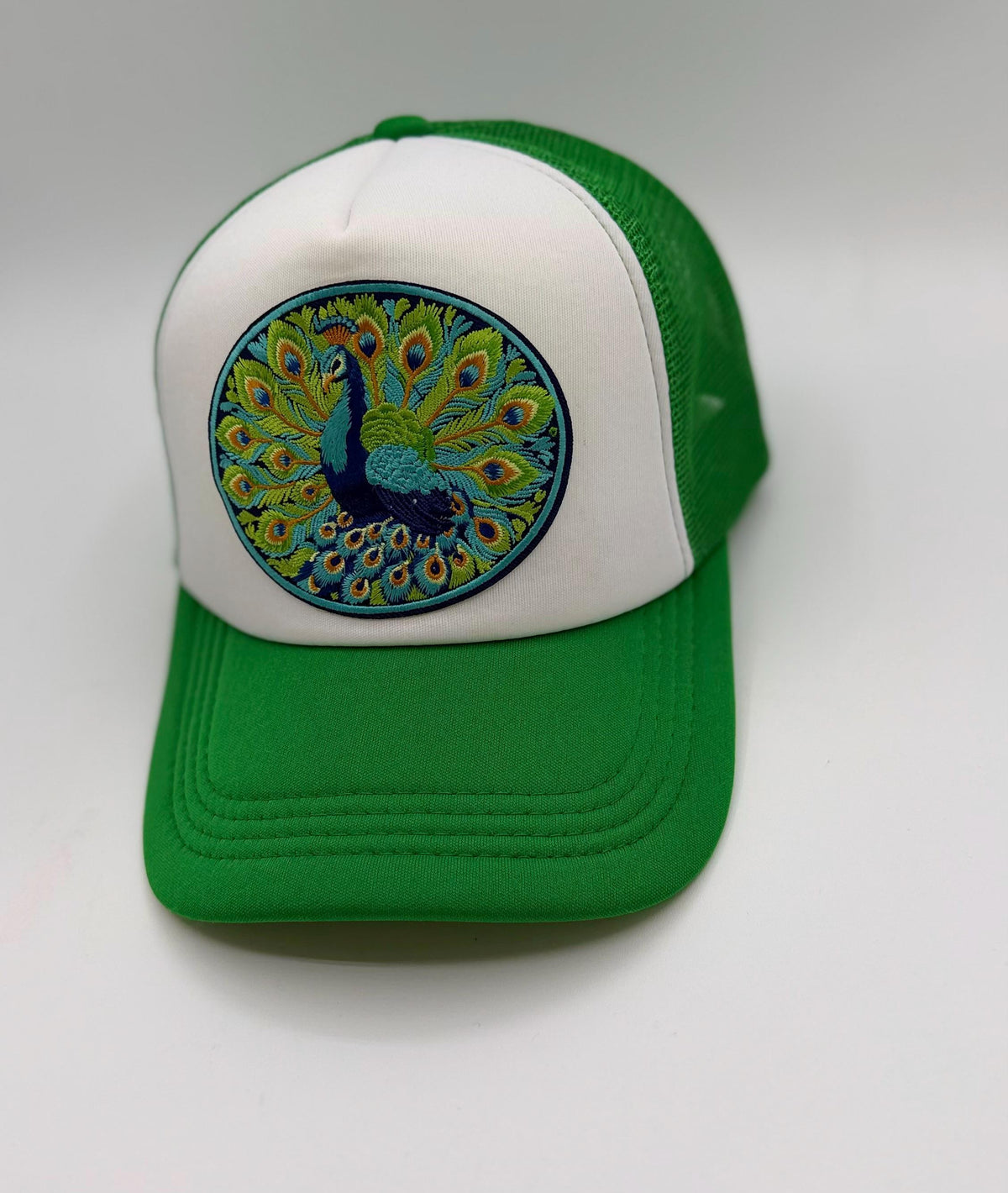Peacock Patch Trucker Hats | Graphic Hats | Choose Your Design