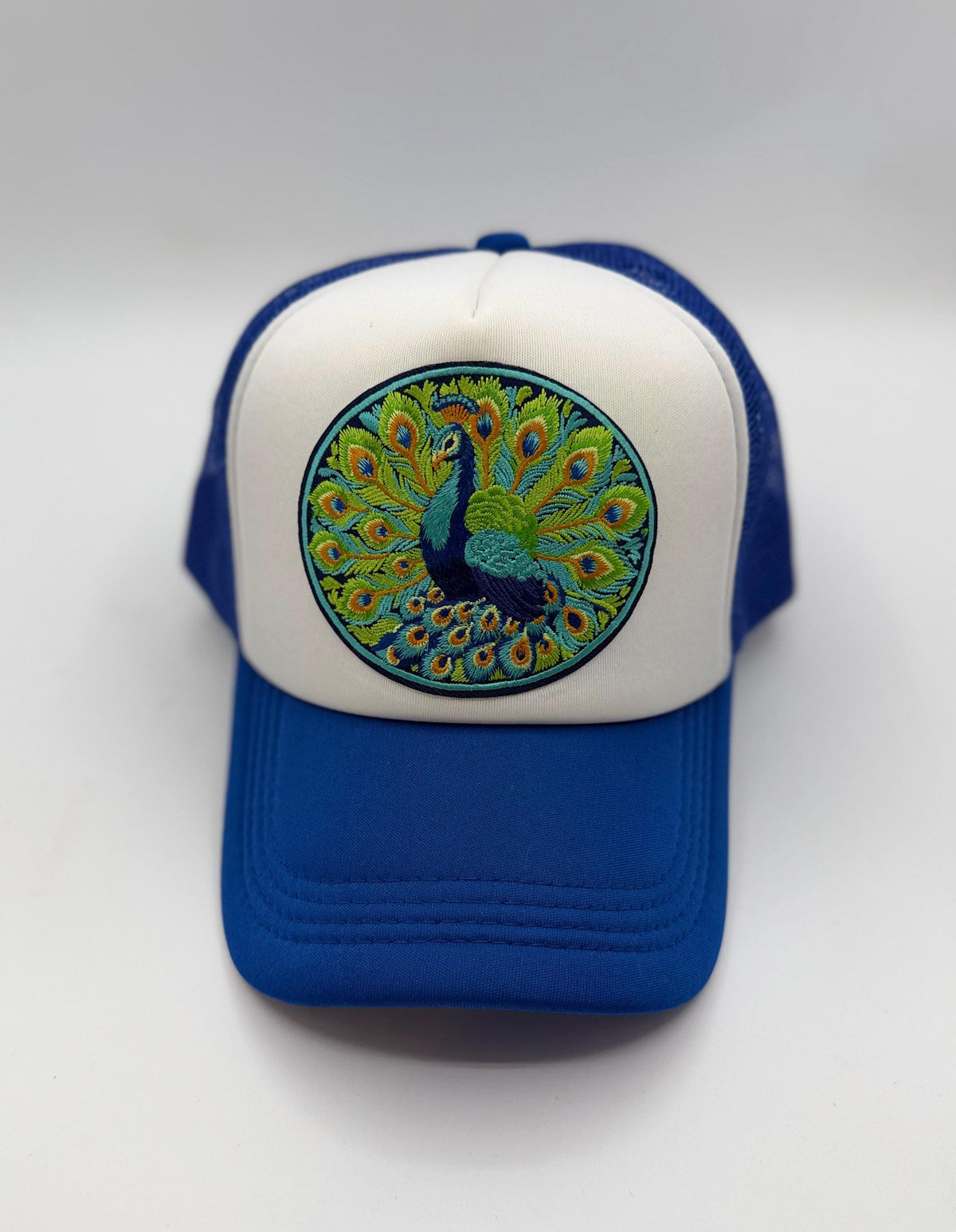 Peacock Patch Trucker Hats | Graphic Hats | Choose Your Design