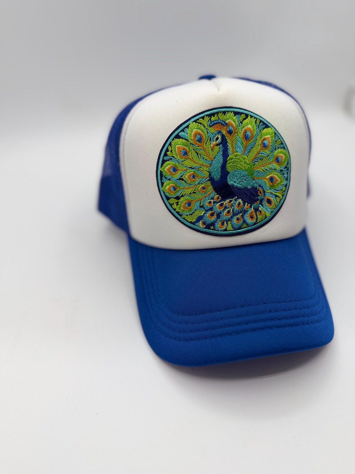 Peacock Patch Trucker Hats | Graphic Hats | Choose Your Design