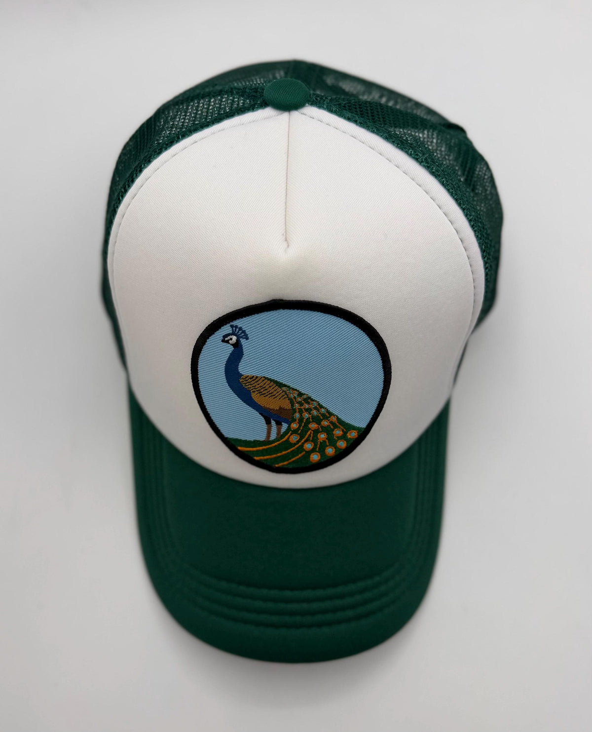Peacock Patch Trucker Hats | Graphic Hats | Choose Your Design