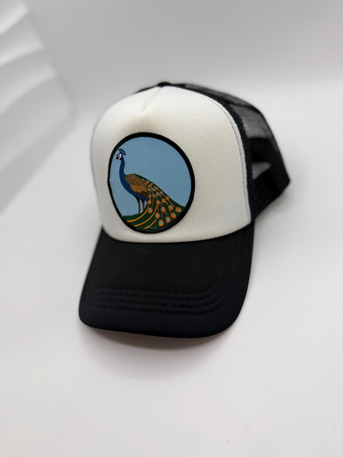 Peacock Patch Trucker Hats | Graphic Hats | Choose Your Design