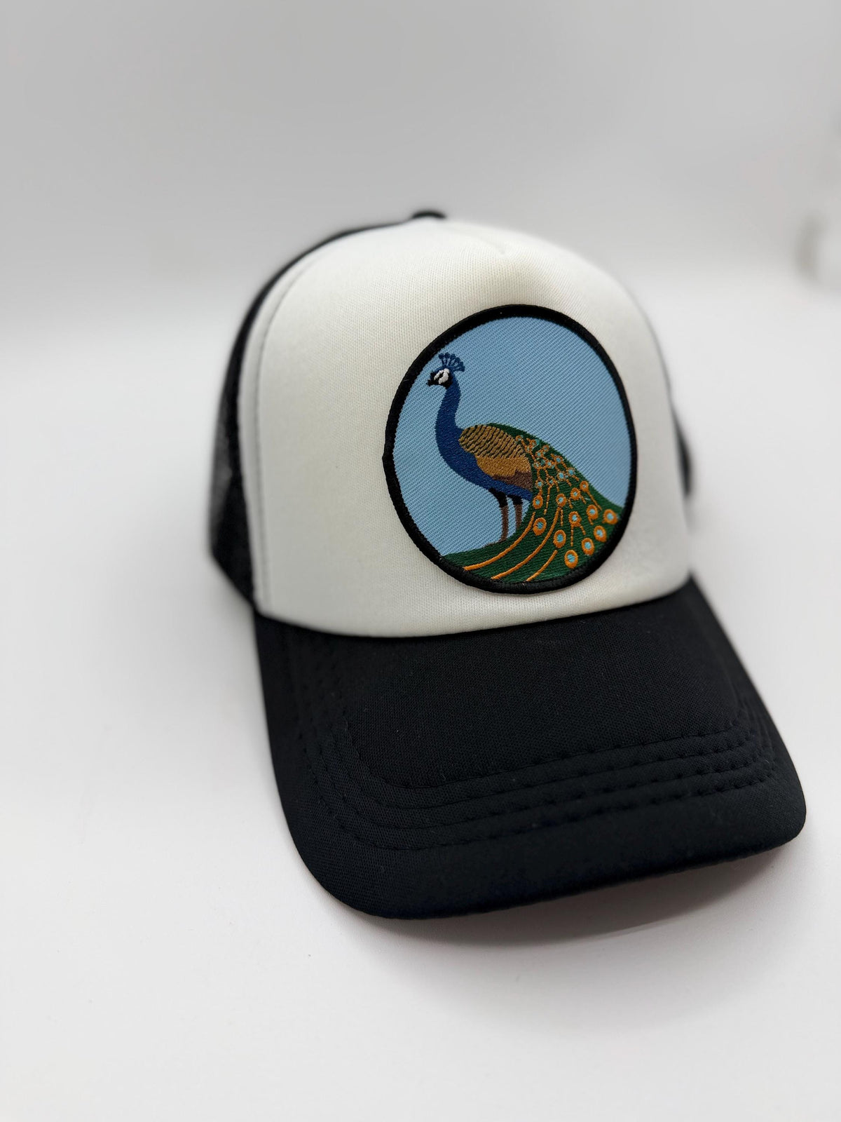 Peacock Patch Trucker Hats | Graphic Hats | Choose Your Design