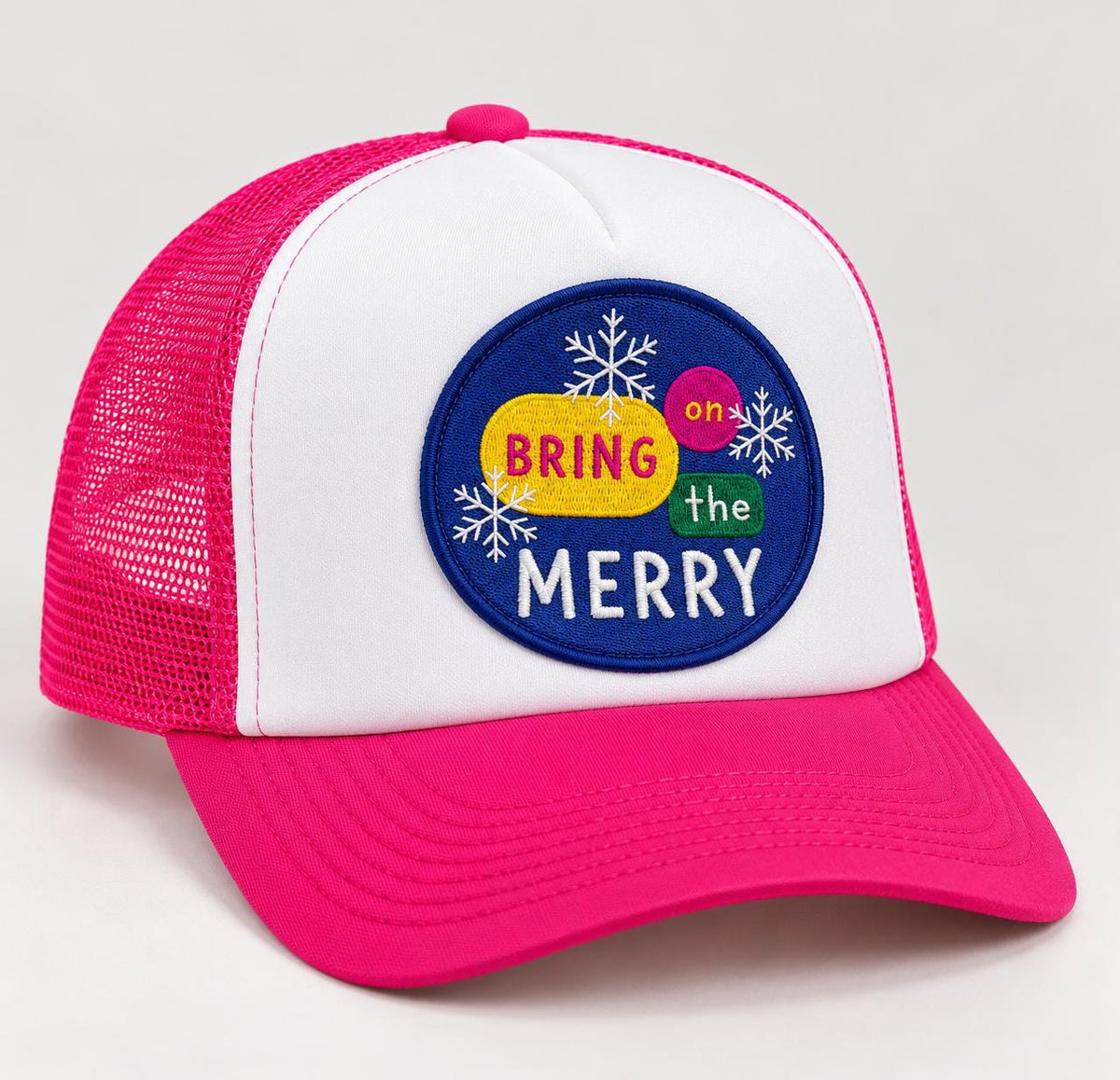 Holiday Patch Trucker Hats | Christmas Graphic Hats | Choose Your Design