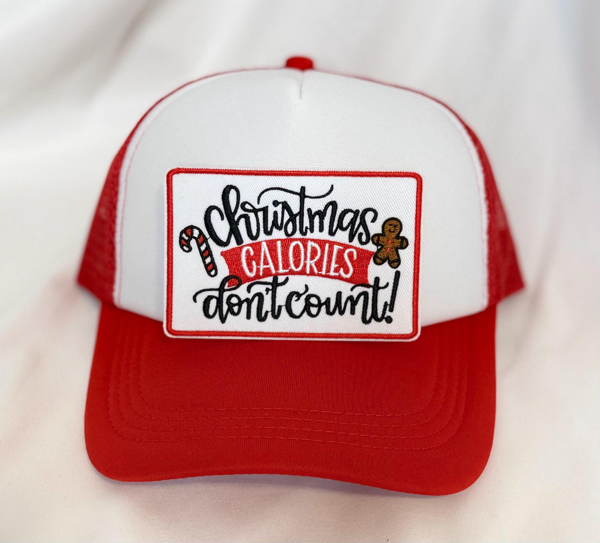 Holiday Patch Trucker Hats | Christmas Graphic Hats | Choose Your Design