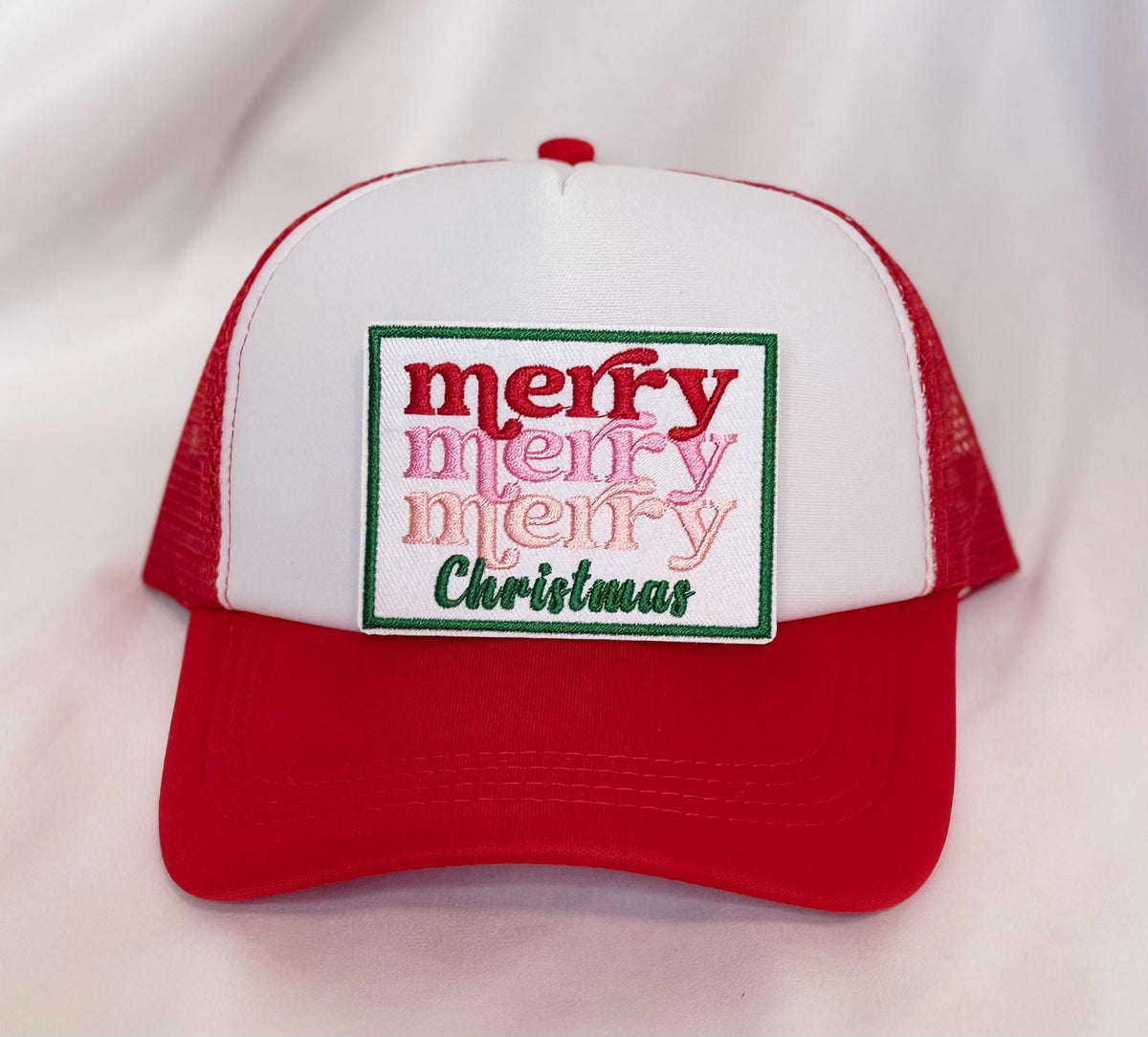 Holiday Patch Trucker Hats | Christmas Graphic Hats | Choose Your Design