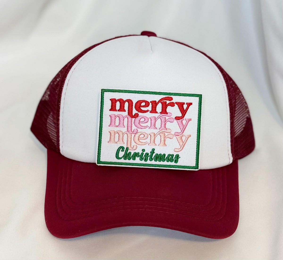 Holiday Patch Trucker Hats | Christmas Graphic Hats | Choose Your Design
