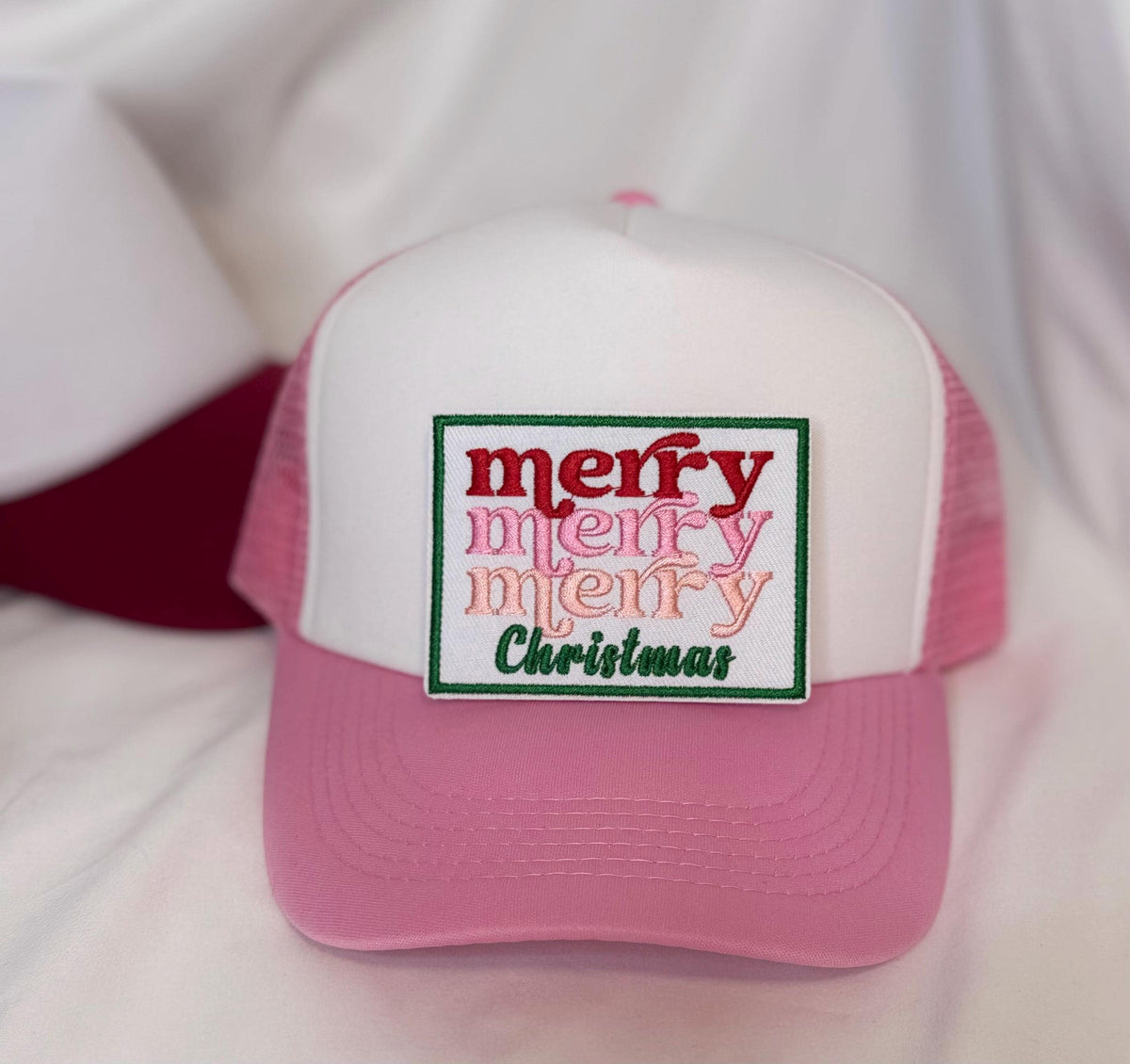 Holiday Patch Trucker Hats | Christmas Graphic Hats | Choose Your Design