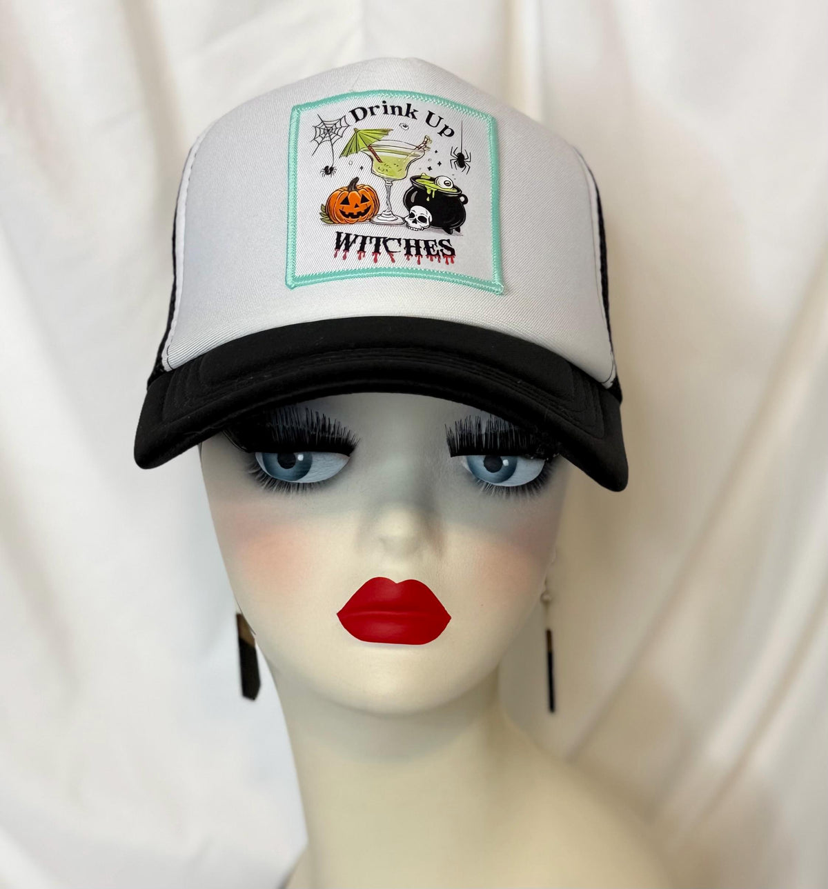 Halloween Patch Trucker Hat | Spooky Season Mesh Cap | Choose Your Style