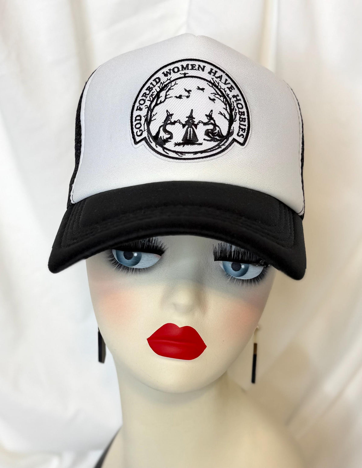 Halloween Patch Trucker Hat | Spooky Season Mesh Cap | Choose Your Style