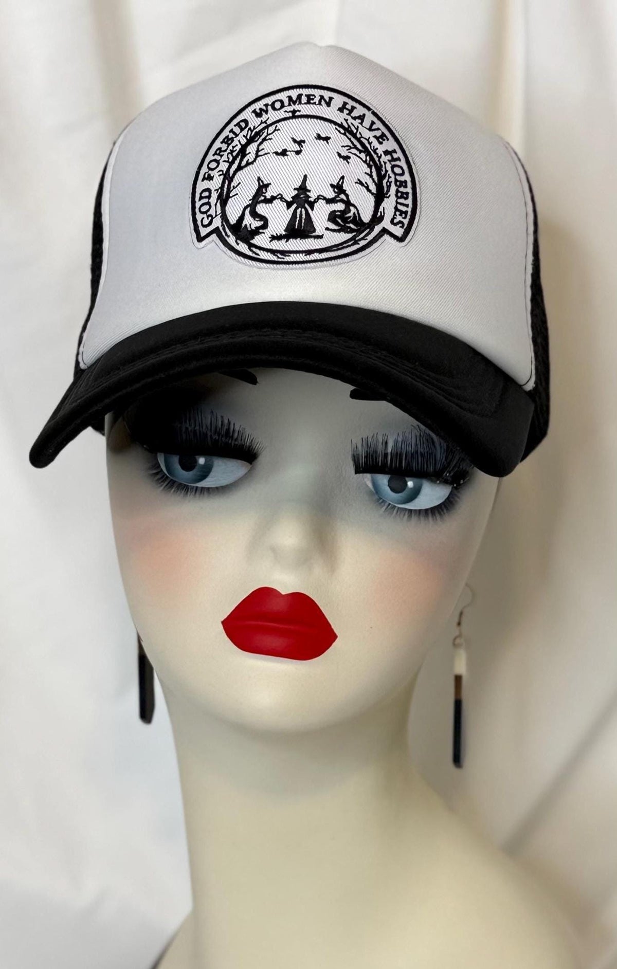 Halloween Patch Trucker Hat | Spooky Season Mesh Cap | Choose Your Style