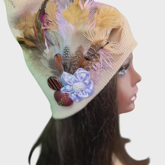 Afternoon’s at the Country Club | hand-embellished beanie