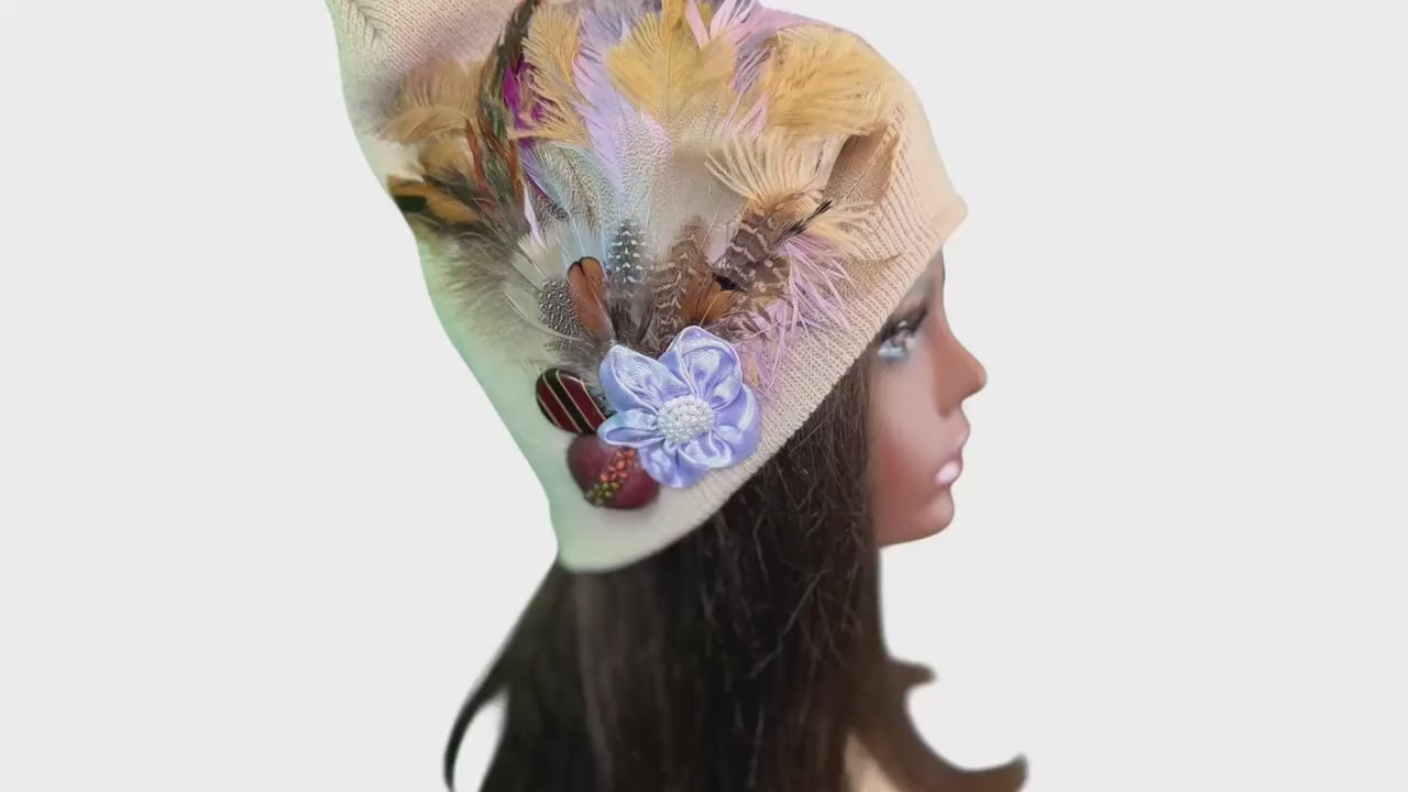 Afternoon’s at the Country Club | hand-embellished beanie